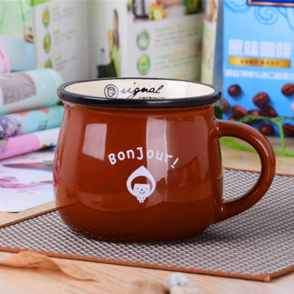 ZAKKA керамика кружка креативная карамельного цвета винтажная керамическая