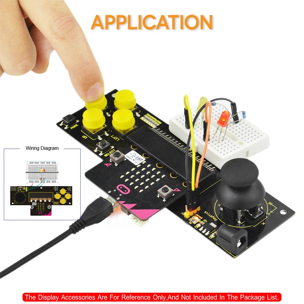 Keyestudio microbit щит джойстика плата для BBC Micro:Bit CE/FCC|Аксессуары демонстрационных
