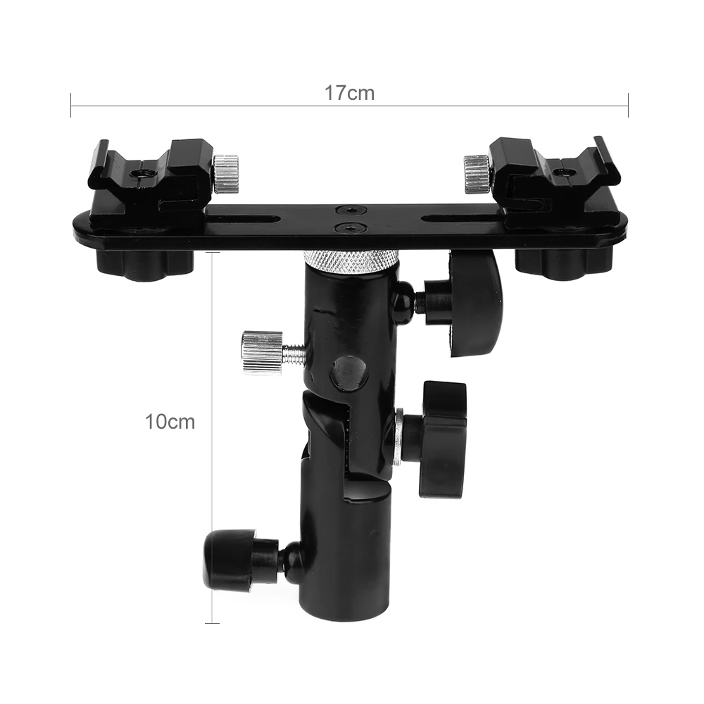 1/4&quot 3/8''Swivel Camera Double Flash Umbrella Bracket Tripod Holder Hot Shoe Stand | Электроника