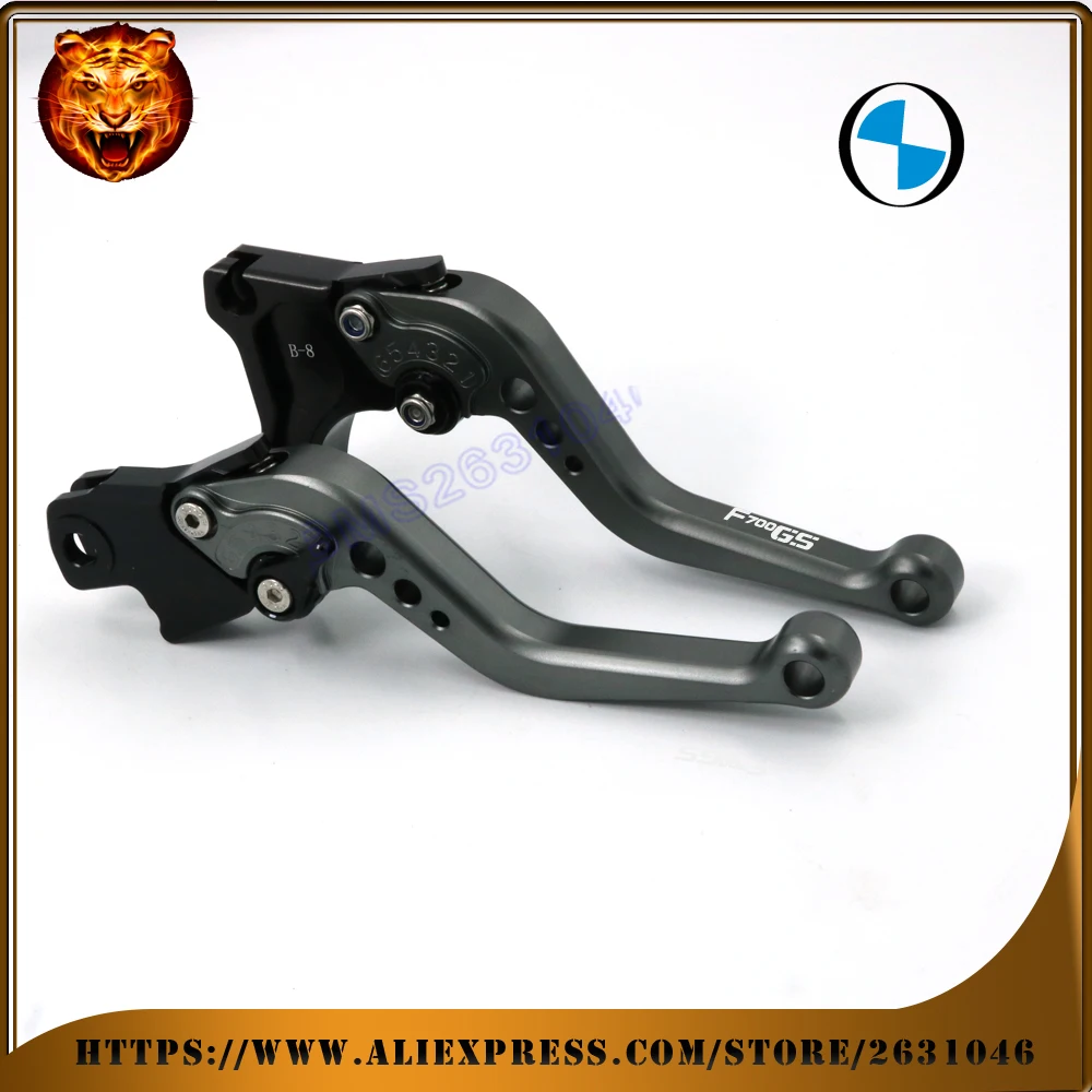 

For BMW F700GS F700 GRAY RED BLACK GOLD MOTO MOTOBIKE Motorcycle Adjustable Brake Clutch Short Long Levers free shipping gray