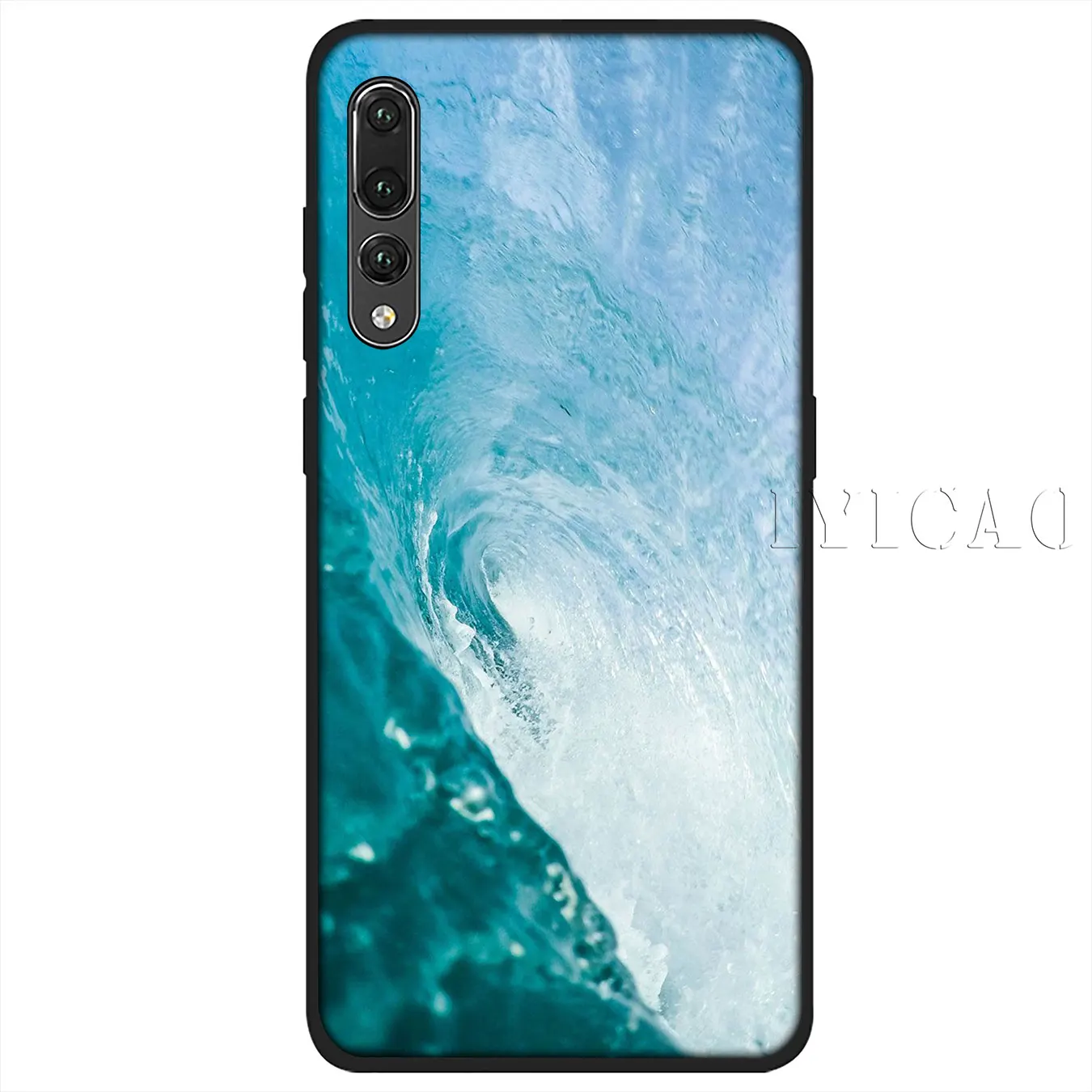 IYICAO Summer nature sea blue Ocean Waves Soft Silicone Case for Huawei P30 P20 Pro P10 P9 P8 Lite Mini 2017 2016 P smart Z 2019 |