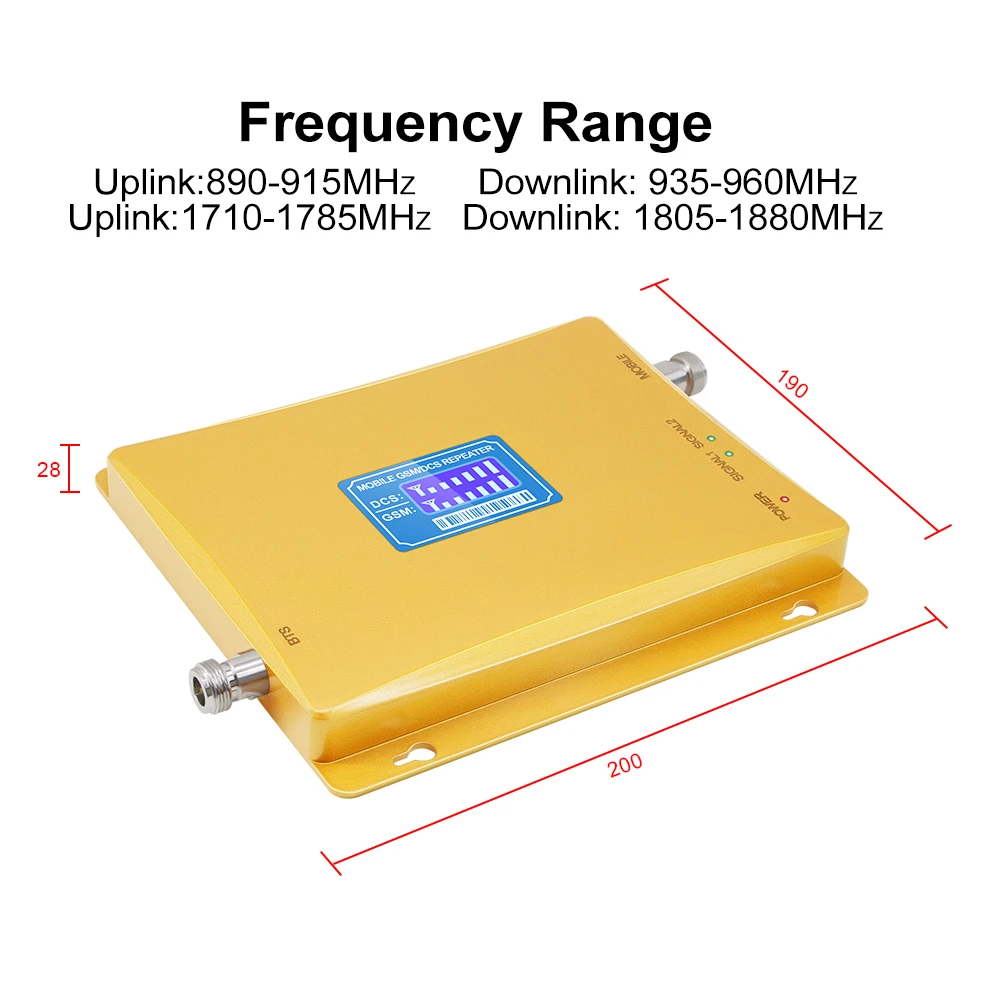 ЖК-дисплей GSM 900 4G 1800 МГц двухдиапазонный ретранслятор LTE телефон усилитель