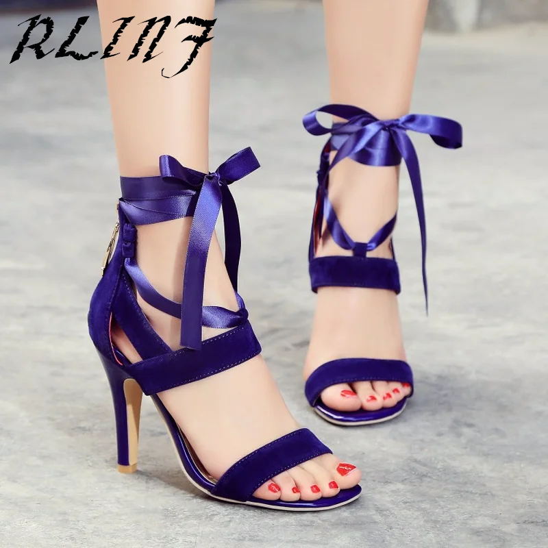 Туфли лодочки RLINF из флока на высоком каблуке свадебные модные привлекательные