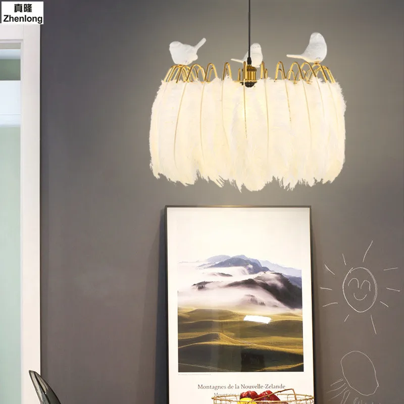 Белый модный цветок Droplight Фойе Спальня Столовая Гостиная Led современный