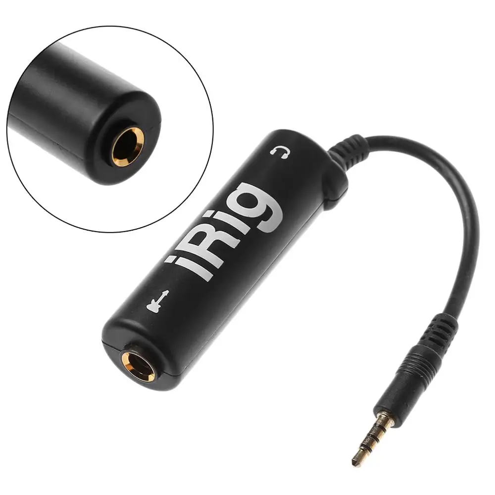 Адаптер интерфейса звукового эффекта для гитары телефона переходник iPhone iPod iPad |