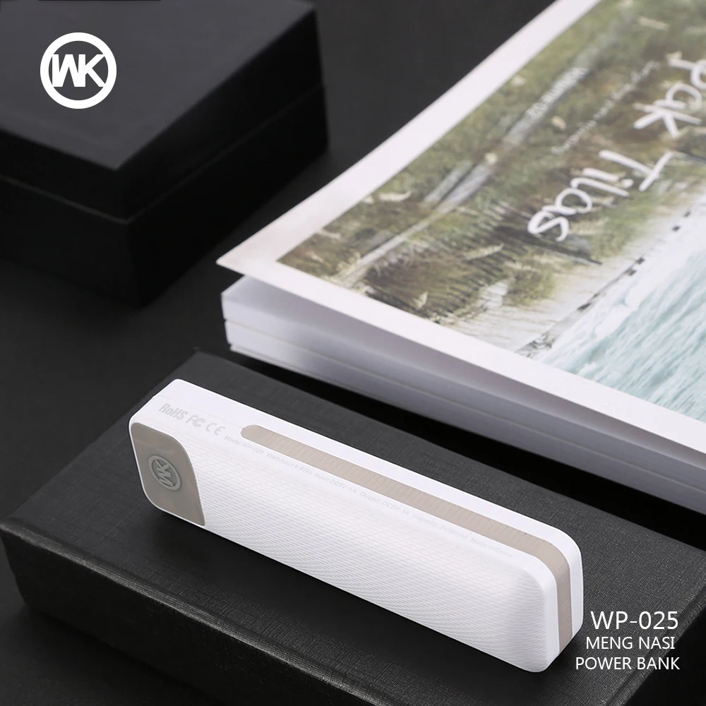 WK дизайн портативное зарядное устройство для Xiaomi Powerbank мини банк питания Солнечная Внешняя батарея для iPhone X Xiaomi Bateria Externa