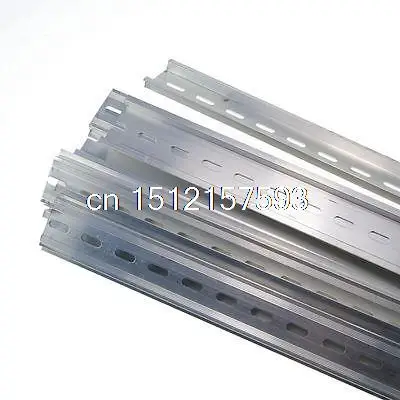 

10 Piece 0.5 Meter Aluminum U Groove Slotted DIN Rail For C45 Switch Meter