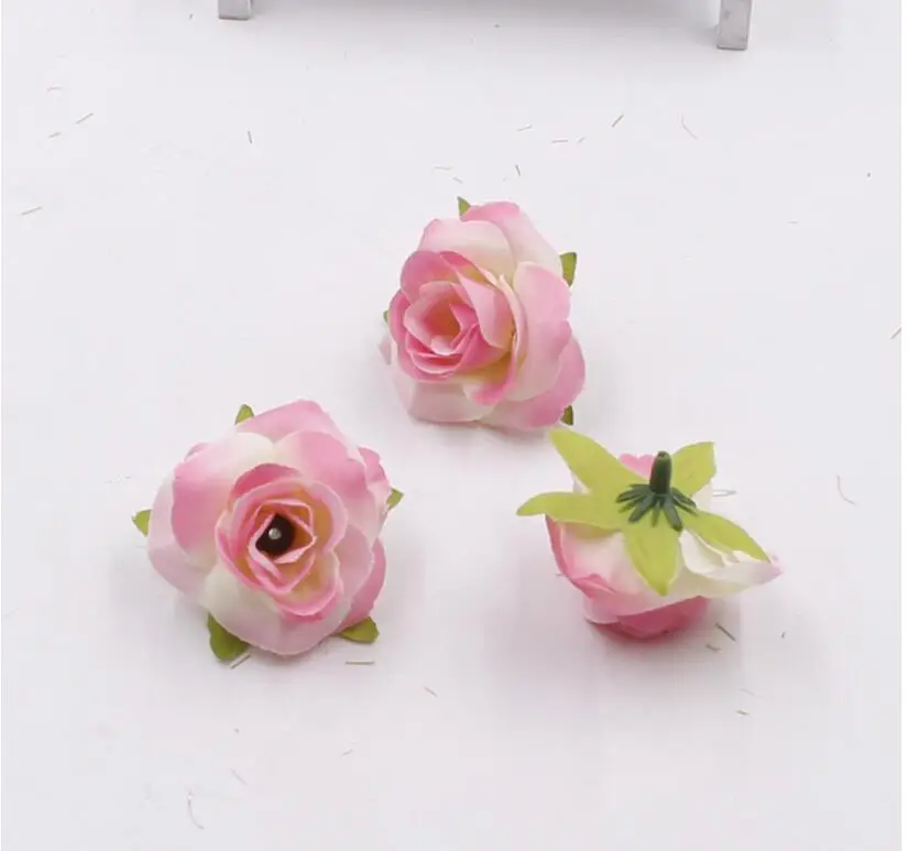 Шелковые цветы розы головок DIY Свадебный декор coloful удивительный дом вечерние
