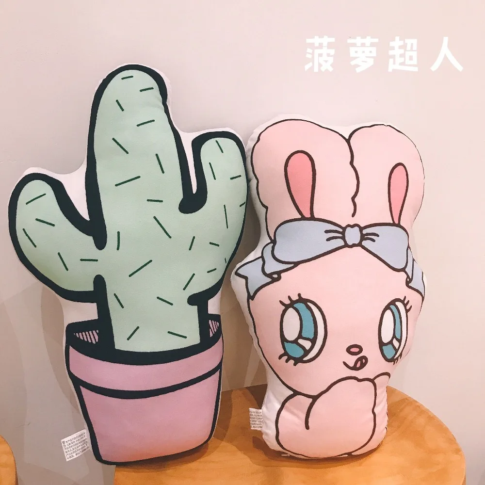 Candice guo плюшевая игрушка по мотивам мультфильма кролик Единорог кактус Подушка