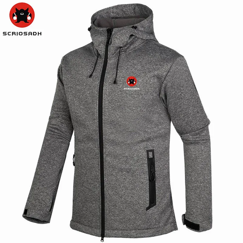 Мужская Флисовая Куртка SCRIOSADH водонепроницаемая теплая куртка для скалолазания