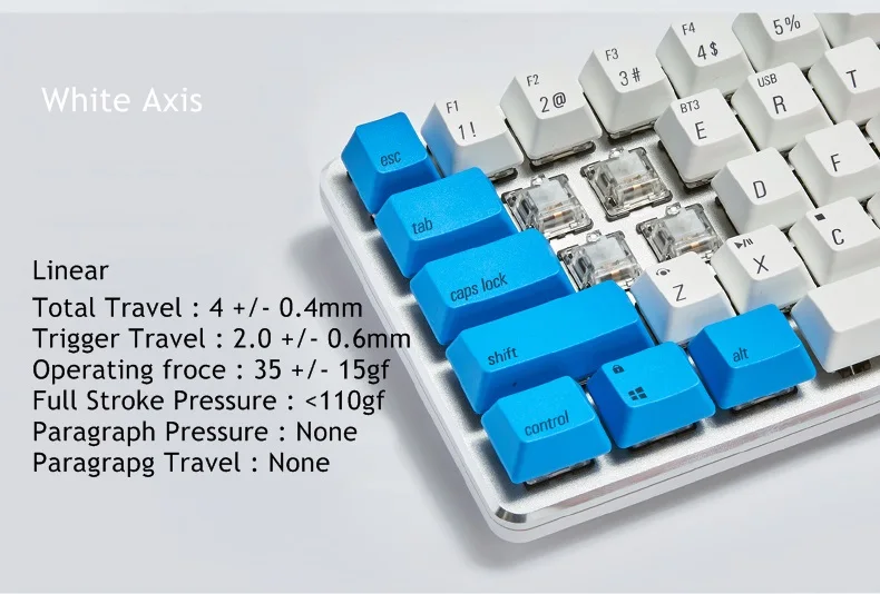 Magicforce Smart 2 Bluetooth 4,0 Беспроводная/USB Проводная Двухрежимная 68 клавишная механическая клавиатура PBT Keycap подключение нескольких устройств
