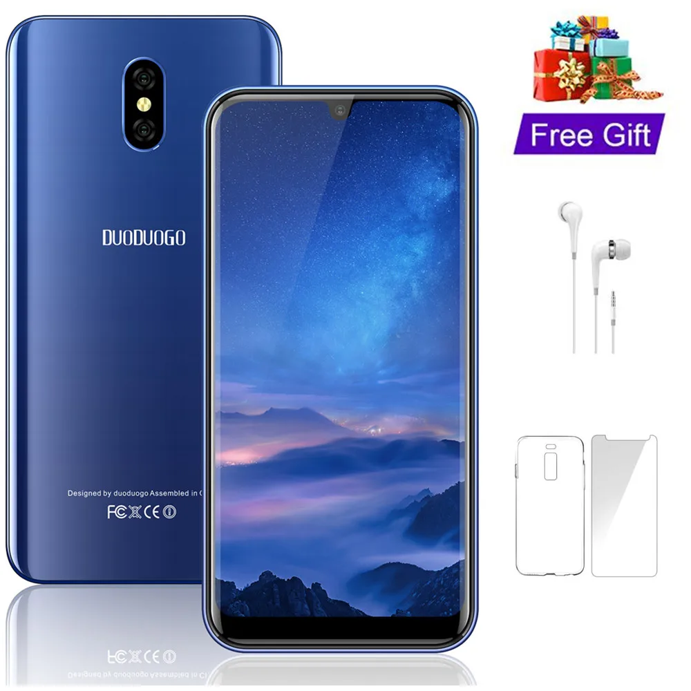 4G LTE 3GB ram DUODUOGO A70 мобильный телефон Android 8 1 5 71 'HD + 2.5D ips 8MP камера 3800mAh Celular смартфон