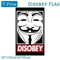 3x5ft 150x90cm 6090cm anarchy anonymous disobey flag party bar home office banner brass metal holes