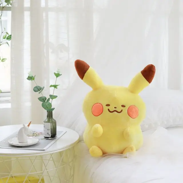 Q версия каваи Пикачу eevee плюшевые игрушки прекрасный мультфильм мягкие диван подушка кукла милый подарок для девочки подарок на день детей - Цвет: pikachu A