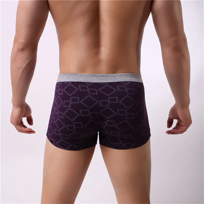 3 шт./лот однотонное классическое бамбуковое Мужское нижнее белье боксеры