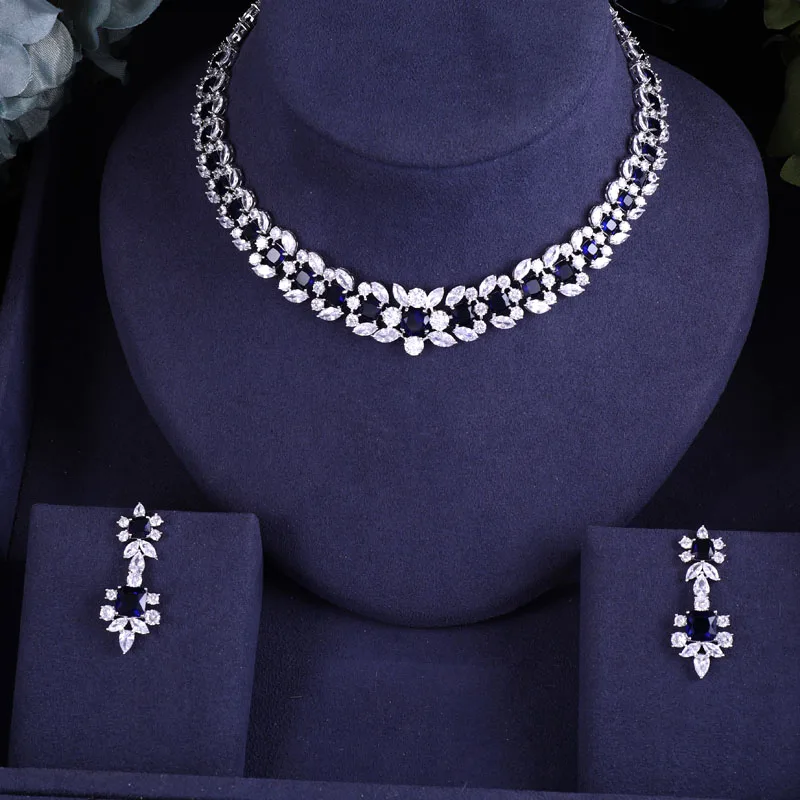 Jankelly бренд Красивый зеленый цветок форма полный кубический цирконий Дубай