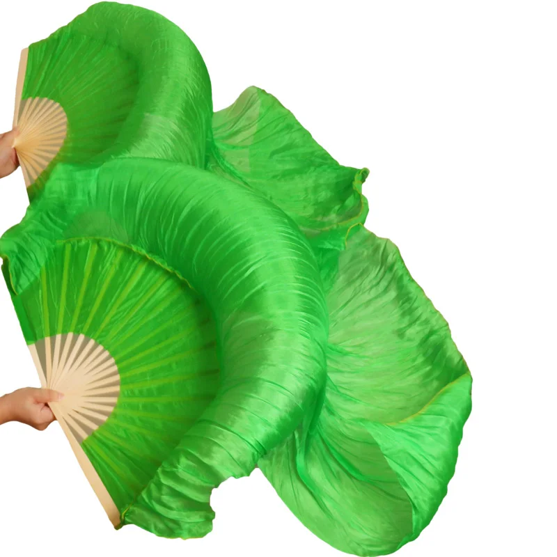 Ручной работы бамбуковые ребрышки реквизит для танцев шелковые вентиляторы