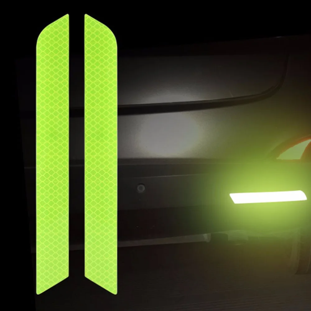 Наклейки на дверь автомобиля Предупреждение ющие знаки светоотражающие полоски