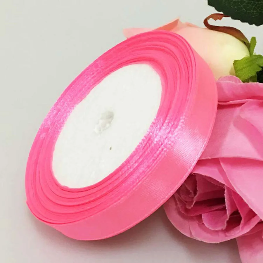 1,2 см 25 ярдов/партия 22 м полиэстер бант DIY лента швейное ремесло поставщик обертка цвет подарочная лента упаковочная Рождественское украшение