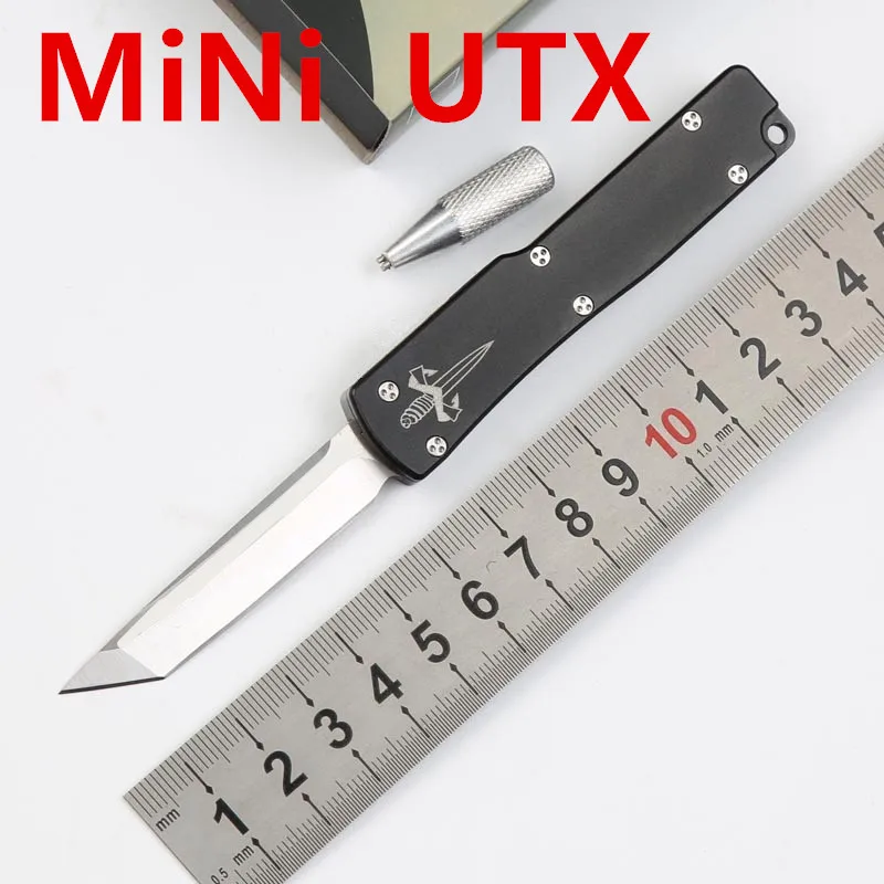 Мини нож BENYS Ultratec UTX70 D2 с алюминиевой ручкой для кемпинга выживания охоты
