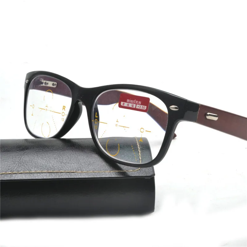 2018 прогрессивные мульти-фокус очки для чтения Модные Ретро Квадратные