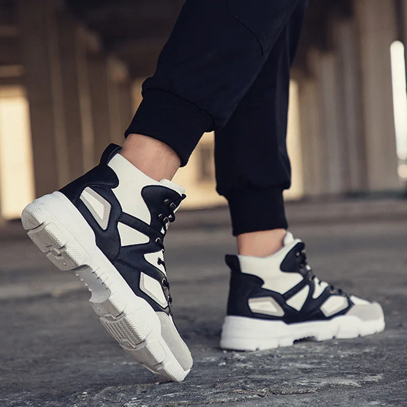 

2019 New Men Winter Shoes High To Help Martin Boots Tooling Boots Men Casual Tide Shoes Mens Boots Chelsea Fashion Shoes NO.236