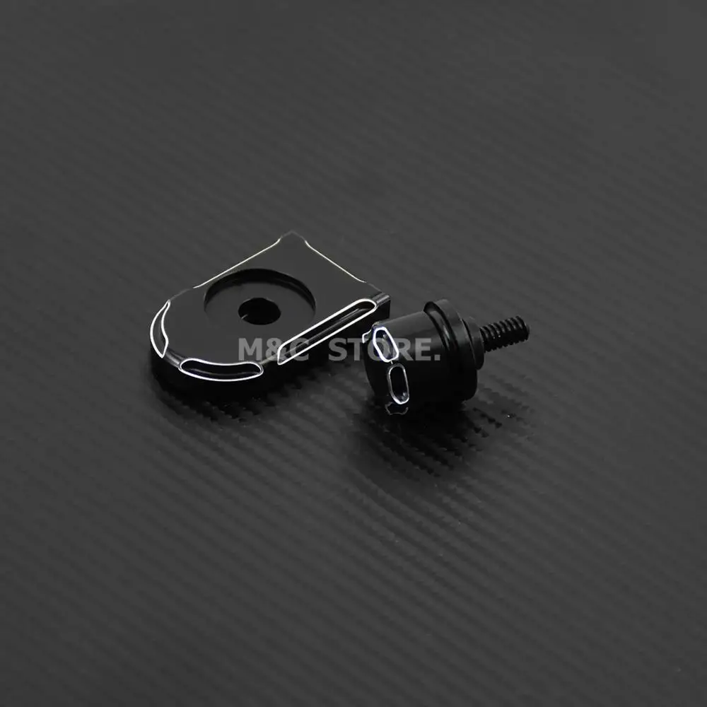 Set Six Maction сиденье болт Tab Винт Ручка монтирования Обложка для Harley Sportster Dyna Touring Ultra Fatboy Road King Softail FLHR FLHX - Цвет: Set Six