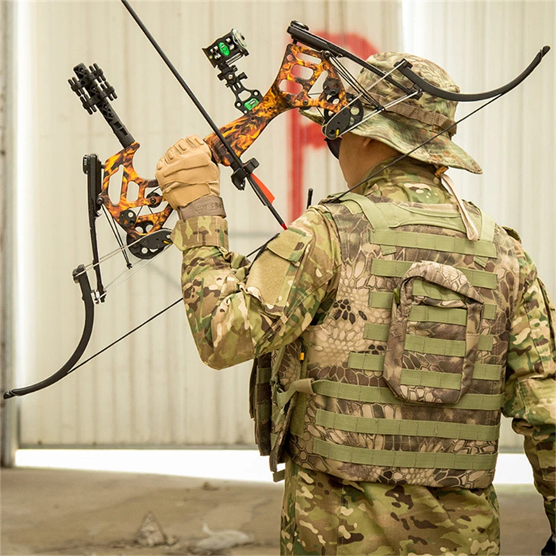 1 Set 30-55lbs Archery America Hunting Fishing Compound Bow 320fps Right Hand Laminated Limbs Shooting Outdoor Sports | Спорт и