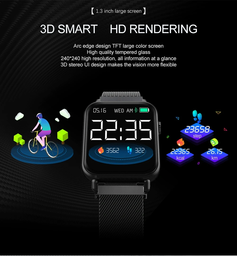 Y6 pro smart watch IP67 водонепроницаемый сердечного ритма приборы для измерения