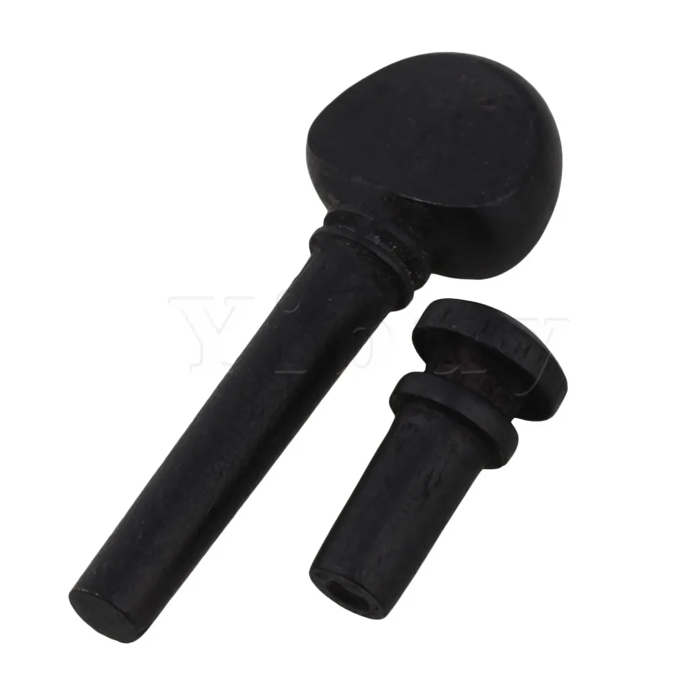 Yibuy черные эбеновые 3/4 скрипки тюнеры с хвостовым концом 58x21 мм|violin mp3|violin necklaceviolin