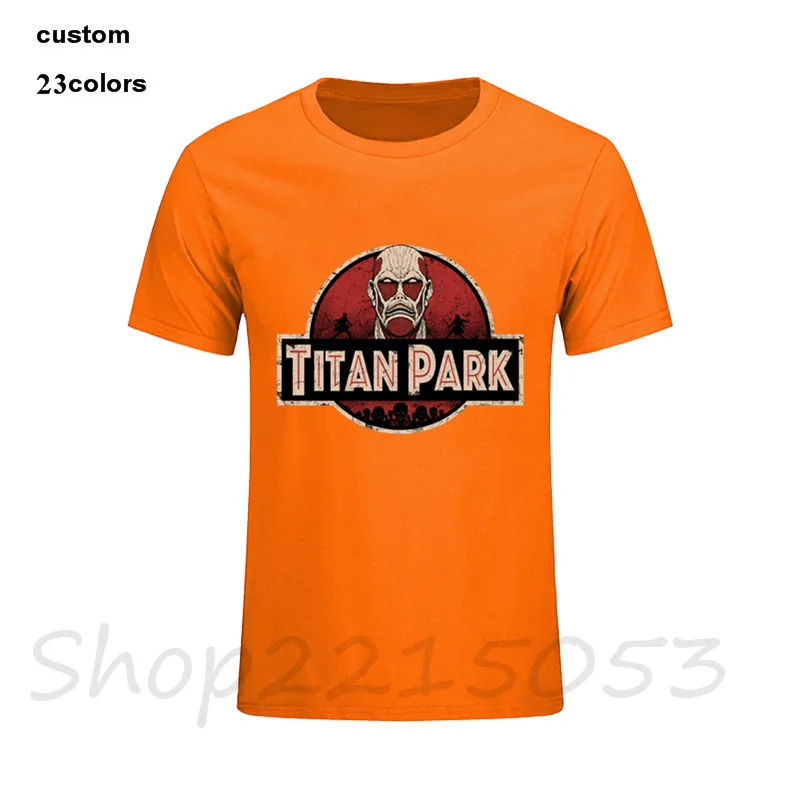 2019 уличная юрская атака на Titan Park Мужская футболка с аниме принтом маска ужаса