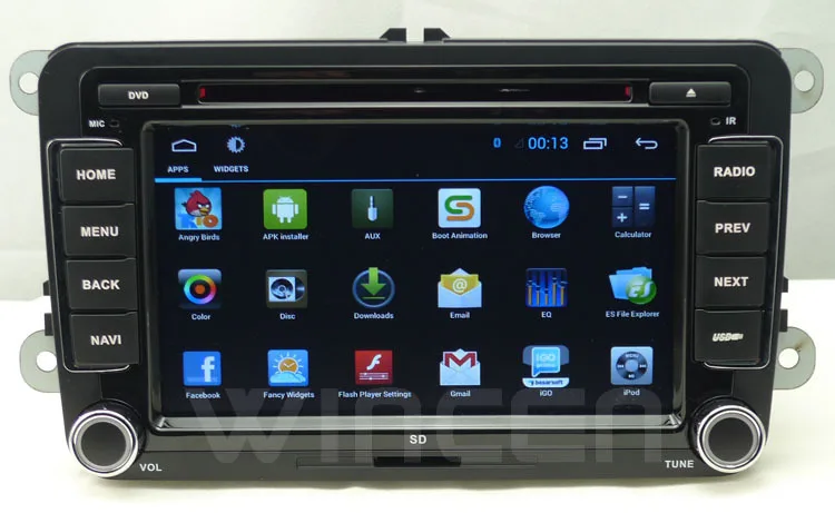 Android 4 1 OS автомобильный DVD емкостный экран для VW Golf 5 6 Passat Jetta Tiguan туристическое