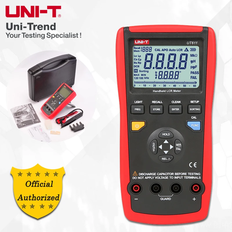 UNI T UT611 10KHz LCR Meter Частота/сопротивление/индуктивность/емкостная испытательная