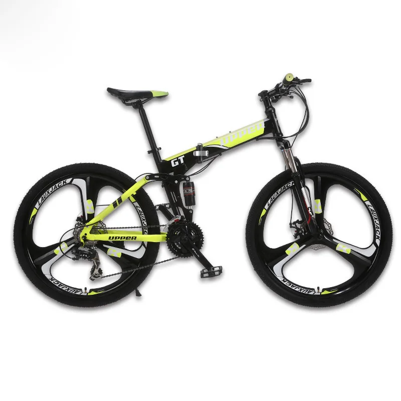 GT UPPER горный велосипед двухподвесная стальная складная рама 24 скорости Shimano