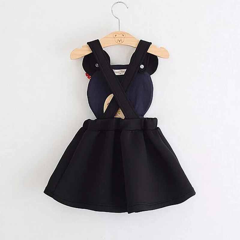 2020 new girls cute air layer strap girl dress cartoon minnie children's clothing cotton summer autumn baby skir | Детская одежда и