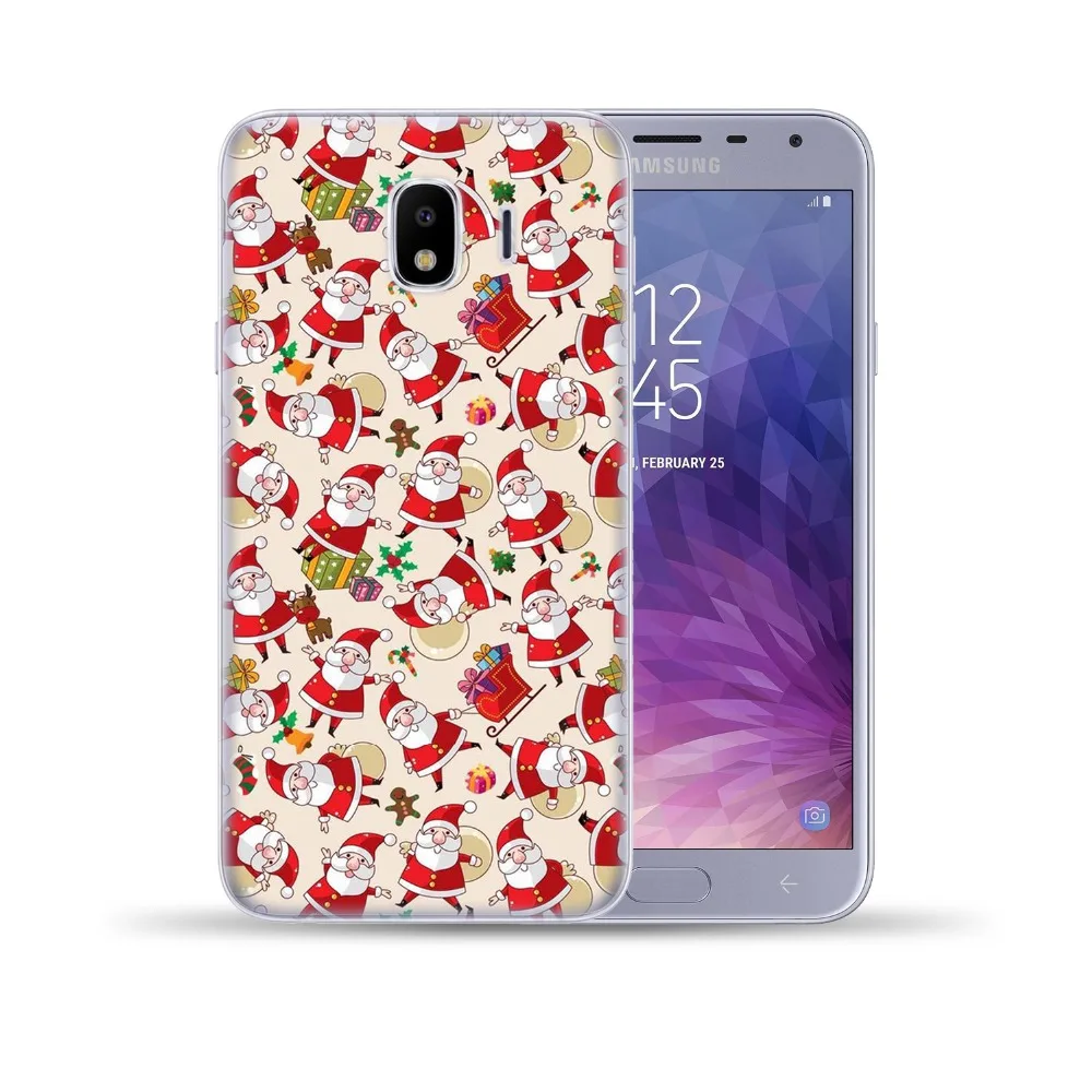 Рождественский Мягкий чехол из ТПУ для Samsung Galaxy J3 J5 J7 2016 2017 J8 J4 J6 2018 J2 Prime Note 3 4 5 8 9 |