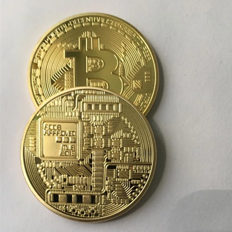 1 шт. классический BTC Биткоин 24 к настоящий позолоченный серебряный бронзовый значок 40 мм интернет-тема сувенир коллекционное украшение монета