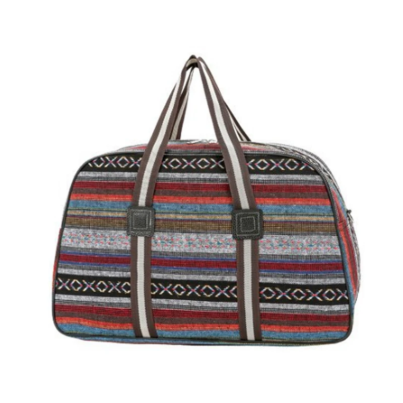 Wobag модная мужская дорожная сумка женская Большая вместительная сумка для хранения цветная полоса короткий светильник для багажа