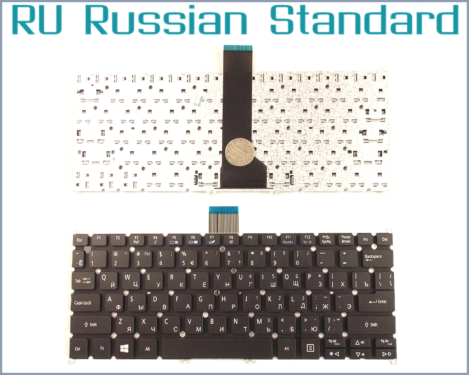 

RU Russian Layout Laptop Keyboard for Acer Aspire R3-131T V5-122P-0449 V5-122P-0647 V5-122P-0646 V5-122P-0649 V5-122P-0408