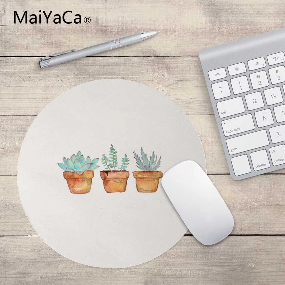MaiYaCa сделать то, что вы любите ИПЦ холст коврик для мыши маленький размер круглый коврик для мыши Нескользящий Резиновый Коврик