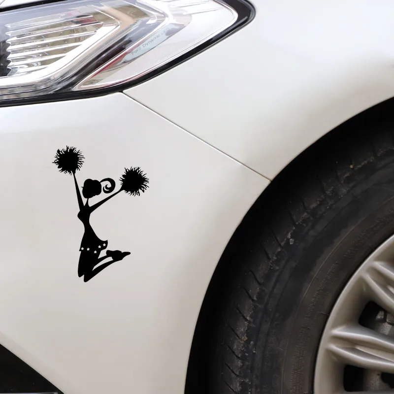 YJZT 9.8*13.8CM Funny One of the Sports Cheerleader Decor Car Sticker Vinyl Black/Silver C12-1414 | Автомобили и мотоциклы
