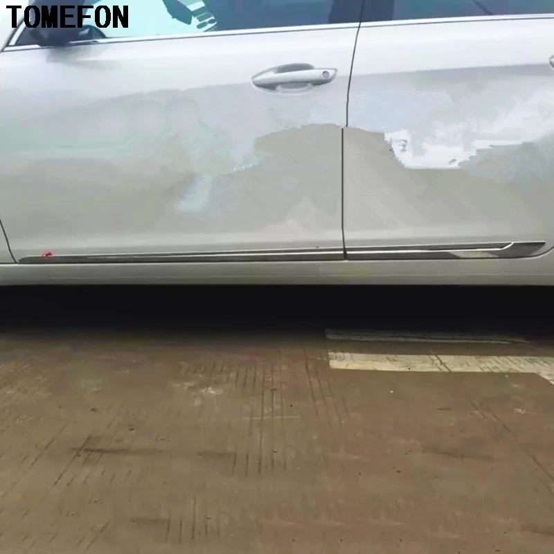 TOMEFON Авто Стайлинг ABS хром внешняя дверь Кузова Боковая формовка антипотертость