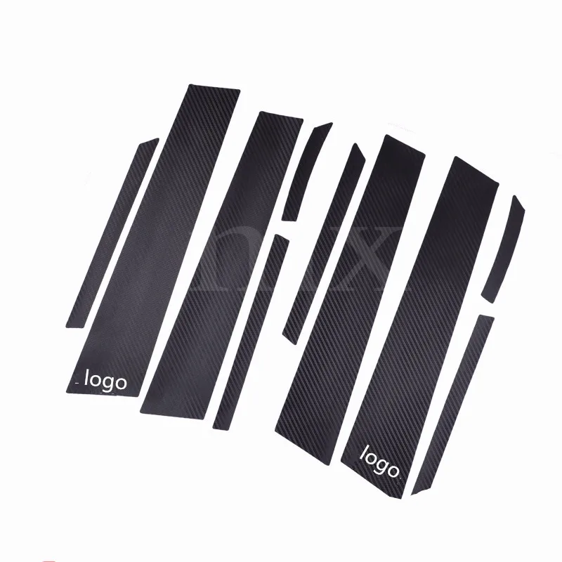 Carbin Fibre внешняя оконная стойка Защитная Наклейка для Honda Civic 9/8 BA055|stickers for honda