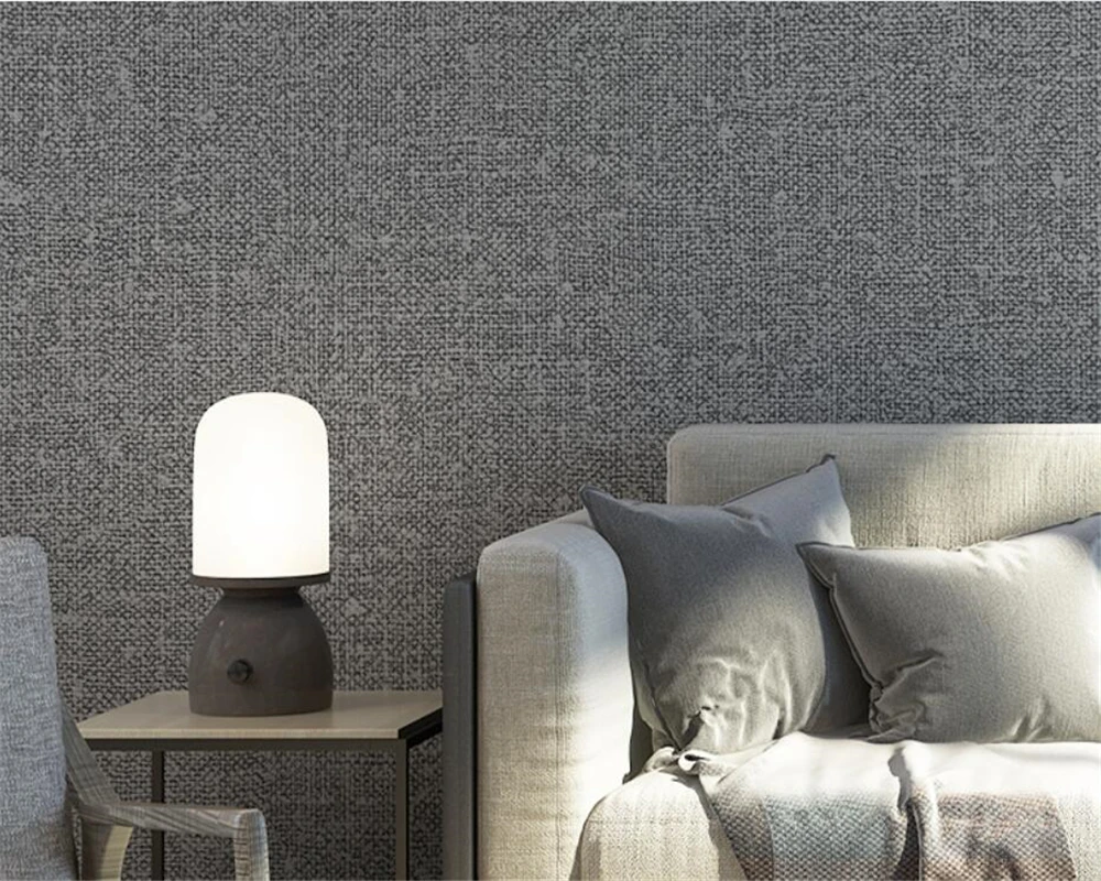 

Beibehang Pure color home background import linen painting wallpaper living room bedroom office restaurant 3d wallpaper tapety