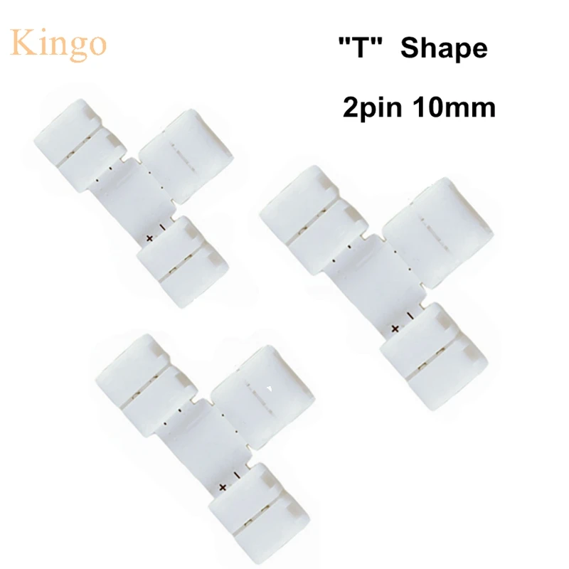 10 мм 2pin T L X Shape Splitter правый быстроразъемный угловой адаптер для 5050 5630 одноцветная