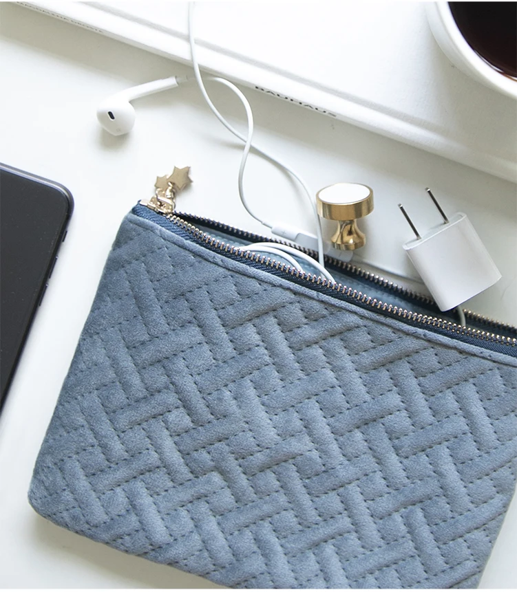 Ретро бархатный макияж tasje trousse a maquillage маленький косметический портативный мешок женская сумка для хранения