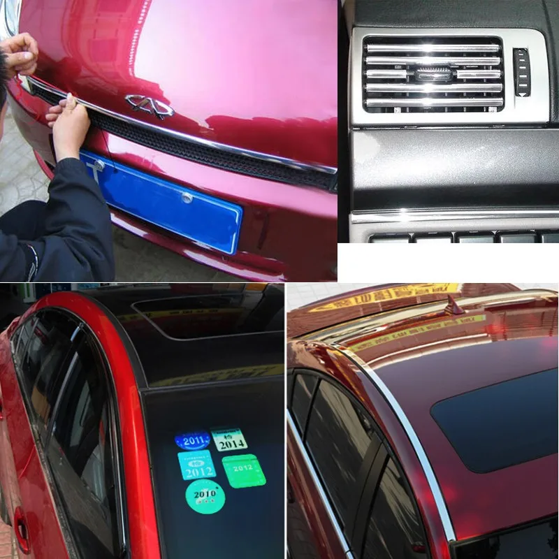 3 м автомобильный протектор бампера хромированный Стайлинг украшение Литье