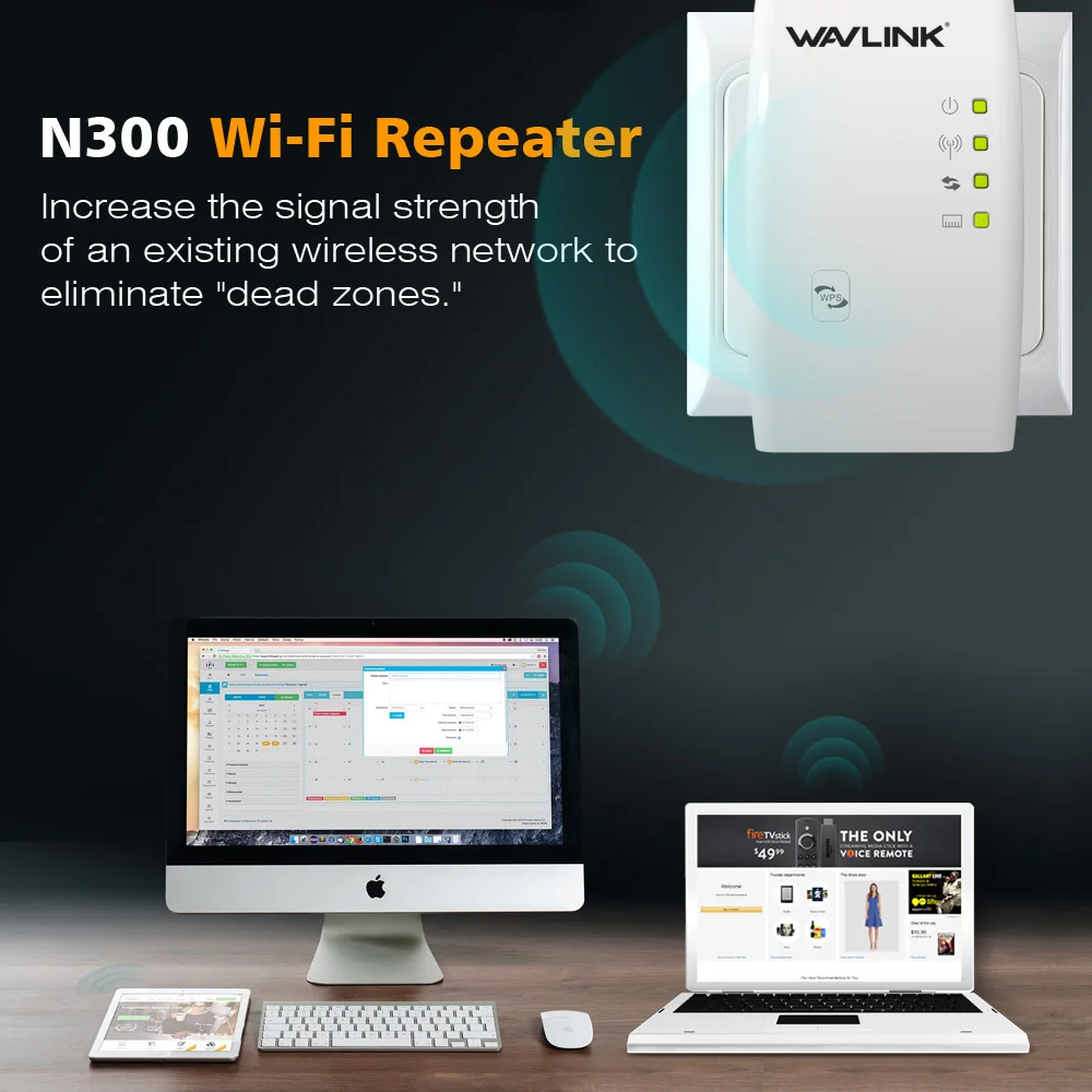 Wavlink портативный 2,4G 300 Мбит/с беспроводной Wi-Fi ретранслятор расширитель 802.11n/b/g Wifi Усилитель сигнала Усилитель Wifi диапазон белый/черный
