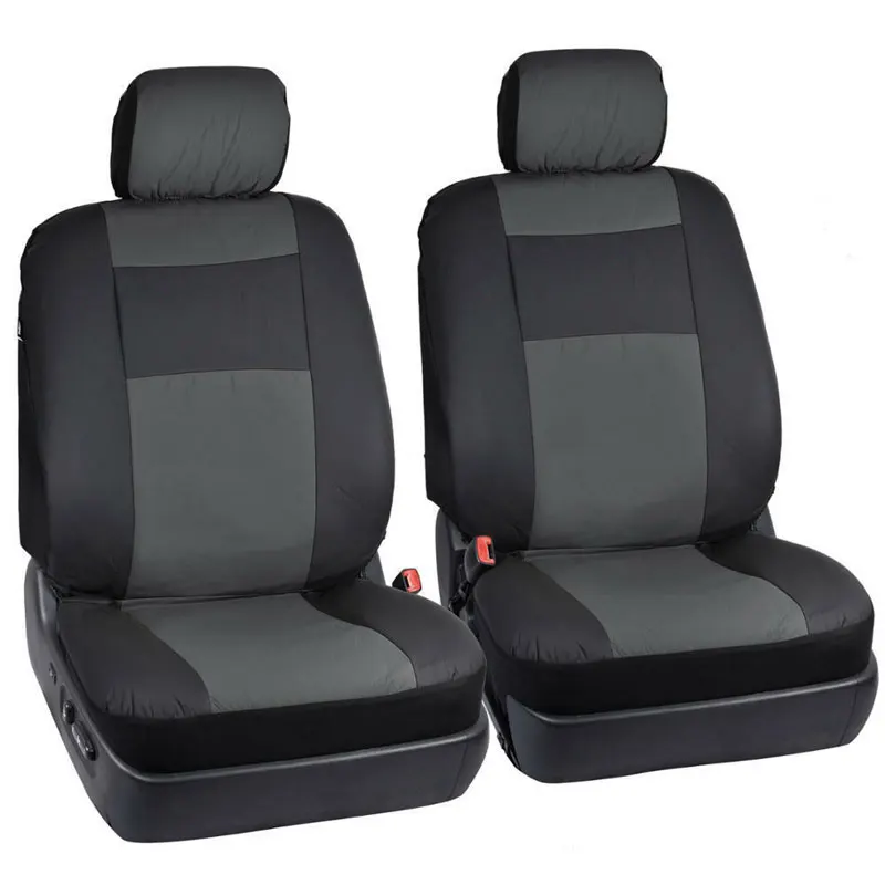gray 4 PCS Кожаные Защитные чехлы на сиденье автомобиля универсальный авто чехол для Renault Лагуна широта Логан megane sandero senia 2 3 талисман модус - Название цвета: gray 4 PCS