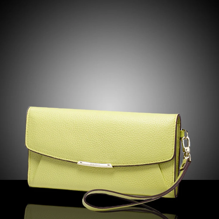 Day clutch genuine leather female wallet wrist length bag 2014 fashion small | Багаж и сумки